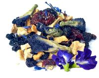 Heetverkopende cranberry-appel fruitmix thee met vlindererwtenbloesem blauwe hemel thee in losse groothandel