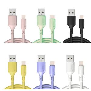 New Macaron Color <b>Usb</b> Data <b>Cable</b> Liquid Silicone Data <b>Cable</b> TYPE-C Fast <b>Charge</b> for Android - Product Image 3