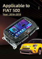 Estéreo de coche Android de 7 pulgadas con DVR micrófono incorporado manos libres ayuda de marcha atrás TPMS para Fiat 500 2016-2019