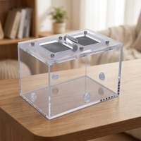 Cage d'élevage transparente pour fourmis en acrylique, résistante aux évasements, kit ferme à fourmis facile à nettoyer, boîte d'élevage d'insectes