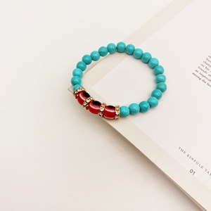 Evil Eye Turquoise Beaded <b>Bracelet</b> Zinc Alloy Bohemian Style Unisex Jewelry Gift - Product Image 4