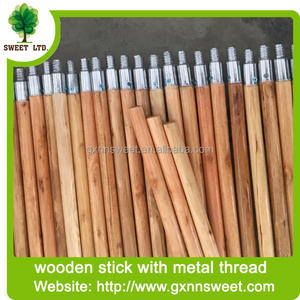 Escobas al por mayor de la marca Sweet: Escobas de madera redondas largas y pulidas con cerdas de plástico y recogedor de <span class=keywords><strong>EVA</strong></span> para limpieza del hogar y exteriores. - Product Image 3