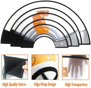 New Trend Solid Plastic Elizabethan Collar für PetDog <span class=keywords><strong>Recovery</strong></span> Anti-Bite Cone mit Band Dekoration für Katzen Hunde halsband - Product Image 5