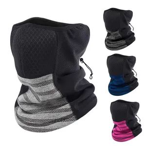 RTS winter neck cover thick warm fleece Neck gaiter Winter Windproof Scarves Soft Cycling Hiking Half Mask Neck Warmer Gaiter