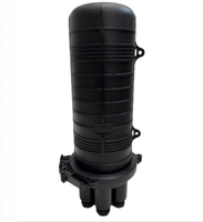 Boîtier de raccordement vertical étanche pour extérieur à 2 entrées et 4 sorties, avec joint mécanique, pour fibres optiques à 24, 48, 96, 144 cœurs