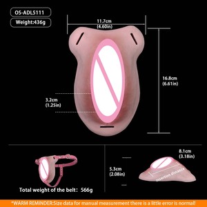 Dispositivo de ocultación de pene de silicona con almohadillas vaginales insertables tipo piel 4style MTF, con canal vaginal realista para transgénero y drag queen. - Product Image 6