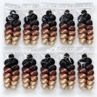 Extensions synthétiques à crocheter pour tresses, style French Curly Loose Wave, boucles italiennes spirales ombrées pour femmes noires, styles Box Braid
