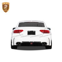 Kit carrosserie pare-chocs avant et arrière pour Audi A5 2 portes 4 portes, années 2009-2013, style R-wen, avec pare-chocs arrière, jupes latérales, lèvre avant et éclairage LED