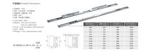 Nhiệm vụ nặng nề 48mm thép Ngăn kéo trượt giấu dưới núi cho không gian mở rộng hiện đại-cho phòng tập thể dục ngoài trời căn hộ ăn phòng ngủ - Product Image 5
