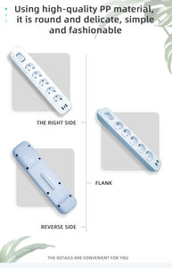Wholesale 16A Rated Current EU Tabletop <b>Extension</b> <b>Socket</b> Office Power <b>Plug</b> with Overload Protector - Product Image 3