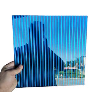 5mm chiaro diamante figurato laminato porte in vetro artistico solido di colore misto piatto di vetro smerigliato smerigliato per cucina decorativa trasparente - Product Image 1