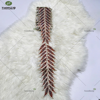 Nouvel Arrivage – Appliques Feuilles Brodé en Velours Cristal Doux, Plusieurs Couleurs Disponibles, Accessoires Vestimentaires pour Chapeaux et Projets DIY