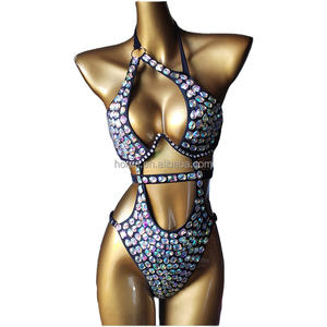 E003 Robes de soirée passionnées, maillot de bain en strass, bikini diamant, bijoux romantiques pour rendez-vous, ensemble sexy - Product Image 3