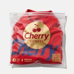 ถุงพลาสติกโพลีเมลสีดำด้านพิมพ์ลายกำหนดได้เอง50 Moq มีซิปล็อกสำหรับบรรจุเสื้อผ้า - Product Image 5