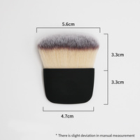 Gros pinceau à poudre Sans cruauté Marque privée Fond de teint vegan Pinceau de maquillage Mélange Fond de teint plat Pinceau tampon Logo personnalisé