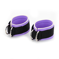 Sangles de cheville en nylon personnalisées pour la gym, supports de poignet, sangles de cheville pour machines à câble, métal