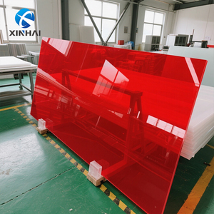 Danh Sách Mới 4x8 Chân Thủy Tinh Hữu Cơ Không Có Vàng 10Mm Dày Màu Đỏ Matt Đúc Màu Mờ Tấm Acrylic - Product Image 1