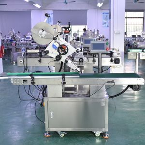 High Quality <strong>Flat</strong> Labeling Machine for Beverage Food Metal PET <strong>Plastic</strong> <strong>Cans</strong> Jars Packaging - Product Image 6