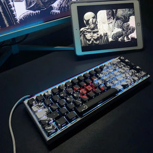 Juego de <span class=keywords><strong>98</strong></span> Teclas <span class=keywords><strong>Berserk</strong></span>, Teclas de Anime, PBT Cherry con Grabado Lateral, Teclas Personalizadas DIY para Teclado Mecánico 60/65/68/75/87 - Product Image 3
