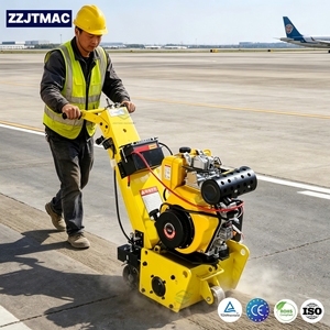 Fraiseuse routière électrique à essence 300 mm, machine à scarifier le béton manuelle pour la rénovation des routes, <span class=keywords><strong>en</strong></span> promotion - Product Image 1
