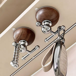 <span class=keywords><strong>Porte</strong></span>-<span class=keywords><strong>manteau</strong></span> <span class=keywords><strong>mural</strong></span> en noyer, <span class=keywords><strong>porte</strong></span>-<span class=keywords><strong>manteau</strong></span> de couloir avec <span class=keywords><strong>porte</strong></span>-vêtements multifonctionnel - Product Image 4