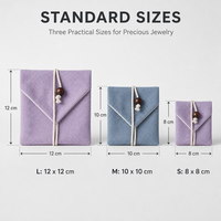 Pochette triangulaire en coton et lin de 8 cm, 10 cm, 12 cm avec fermeture à cordon, personnalisable avec logo, pour emballage cadeau de détail - Vente en gros
