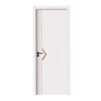 Porte d'entrée en bois de luxe pour villa, maison moderne, entrée principale extérieure, porte en bois massif avec verre et serrure intelligente
