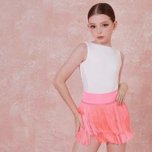 Leotardo Blanco Sexy con Espalda Descubierta para Baile Latino, <span class=keywords><strong>Tango</strong></span>, Salsa, Rumba, Samba, Ropa de Baile para Niñas - Product Image 3