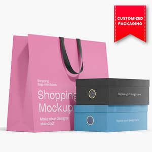 Bolsa de Compras de Lujo Personalizada con Cajas, Impresión Offset en Papel de Arte, Asas Planas Reciclables, Embalaje OEM ODM - Product Image 3
