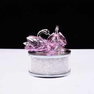 Décorations de voiture en cristal de cygne rose, ornement en cristal moderne, décoration intérieure de luxe pour voiture, cadeau pour voiture - Product Image 4