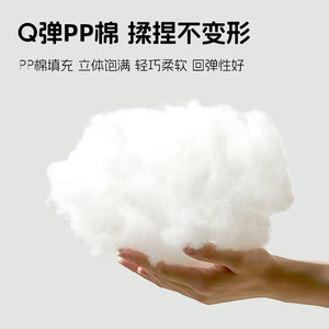 Cama ovalada de felpa Han Doubao para mascotas, color gris espacial, relleno de esponja, suave, para niños y adultos - Product Image 5