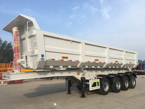 Semi-<span class=keywords><strong>remorque</strong></span> à benne hydraulique à 6 essieux de 60 mètres cubes, <span class=keywords><strong>remorque</strong></span> à benne arrière en forme de U, fabriquée en acier - Product Image 5