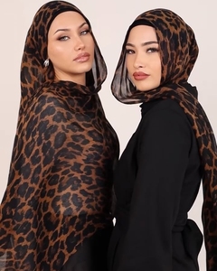 ฮิญาบผ้าฝ้ายพิมพ์ลายผ้าคลุมไหล่ผ้าวิสคอส - Product Image 1