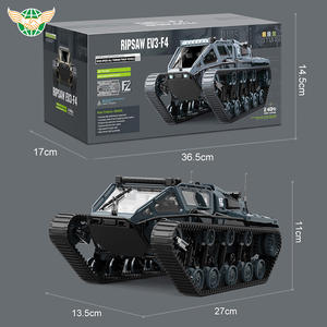 Jouets de <span class=keywords><strong>char</strong></span> à télécommande YF pour enfants 2,4 GHz, véhicule tout-terrain à chenilles à grande vitesse, drift proportionnel complet, 4 roues motrices, voitures RC à grande vitesse - Product Image 6