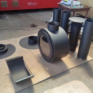 Poêle à bois <span class=keywords><strong>suspendu</strong></span> en verre double face décoratif de style <span class=keywords><strong>moderne</strong></span> Cheminées suspendues d'intérieur - Product Image 5