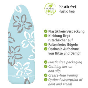WENKO Bügeltischbezug Comfort M 125x40cm azul Flores - Product Image 3