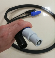 Câble d'extension d'alimentation ST Combi câble d'alimentation d'étape DMX avec connecteurs Powercon et Xlr isolation en caoutchouc conducteur en cuivre américain