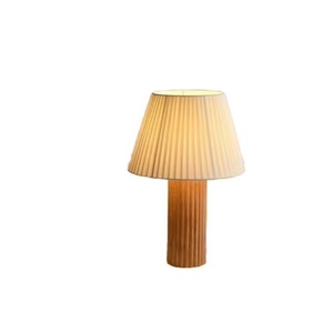 Lámpara de Mesa Creativa Americana Tridimensional Estilo Antiguo, Lámpara de Noche Coreana Cálida con Pliegues para Decoración de Dormitorio - Product Image 6