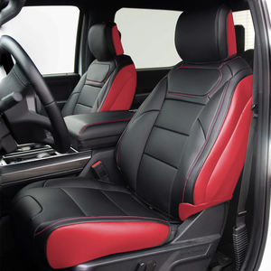 Housses <span class=keywords><strong>de</strong></span> siège complètes en cuir artificiel pour <span class=keywords><strong>Ford</strong></span> <span class=keywords><strong>F150</strong></span> F250 F350 F450 CrewCab SuperCrew 2001 à 2025, pour pick-up, entièrement couvrantes - Product Image 2