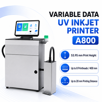 Imprimante jet d'encre industrielle UV piézoélectrique 600 DPI haute vitesse pour codes QR, codes-barres, dates et lots