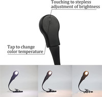 Lampe de lecture de nuit créative, mini, flexible, rechargeable par USB, protection des yeux, lampe à clip pour livre, lumière de nuit LED, cadeau pour enfants