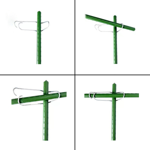 Mạ kẽm nhà máy trellis Kết nối khóa leo Ống hỗ trợ sửa chữa công cụ Vườn Cổ phần kết nối - Product Image 3