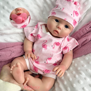 Bambole Reborn Terapeutiche Realistiche in Morbido Silicone da 18 Pollici per Bambine con Ciuccio, Compagnia per Alleviare Demenza e Ansia - Product Image 2