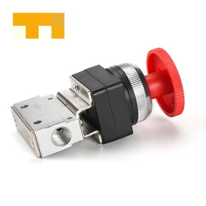 MOV-03 Pneumatic Valve 2 Position 3 Way G1/8 Pipe Ball Mechanical Valve <b>Push</b> <b>Button</b> <b>Switch</b> Roller Type Mechanical Magnetic Valve - Product Image 3