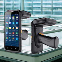 ماسح ضوئي للباركود بتقنية RFID UHF لاسلكي محمول يعمل بنظام أندرويد مع قارئ NFC وجهاز PDA وتقنية OCR للتعرف على الوجه وبصمة الإصبع