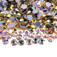Vente directe d'usine de haute qualité SS6-SS20 dos plat cristal Hotfix strass 14400 pièces pour robe décoration verre matériel