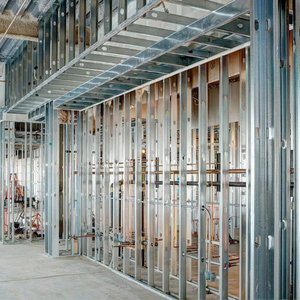 Perfiles de Acero Galvanizado para Estructuras Metálicas, Canales Omega/U para Paneles de Yeso, Resistentes al Agua, al Fuego y Duraderos - Product Image 1