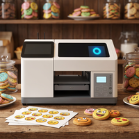 Imprimante alimentaire à encre comestible entièrement automatique Reeleyin - Multicolore, vitesse d'impression de 3 minutes, Ethernet, pour la décoration de gâteaux, bonbons, biscuits, pain