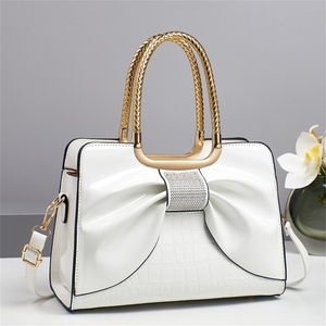 Waterproof studded Tote Fashion <strong>Silver</strong> Quilted pu Leather Glitter Sequins Ladies <strong>Handbags</strong> with Chain - Product Image 1