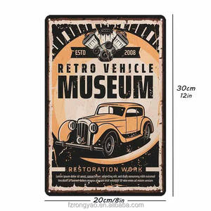 Fournisseur de premier plan, vente en gros de répliques personnalisées de panneaux publicitaires amusants en tôle vintage, la plaque en métal « Le Penseur » pour souvenirs - Product Image 3